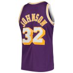Official Los Angeles Lakers mens los angeles lakers magic johnson mitchell  ness purple 198485 hardwood classics swingman jersey | Lakers Shop