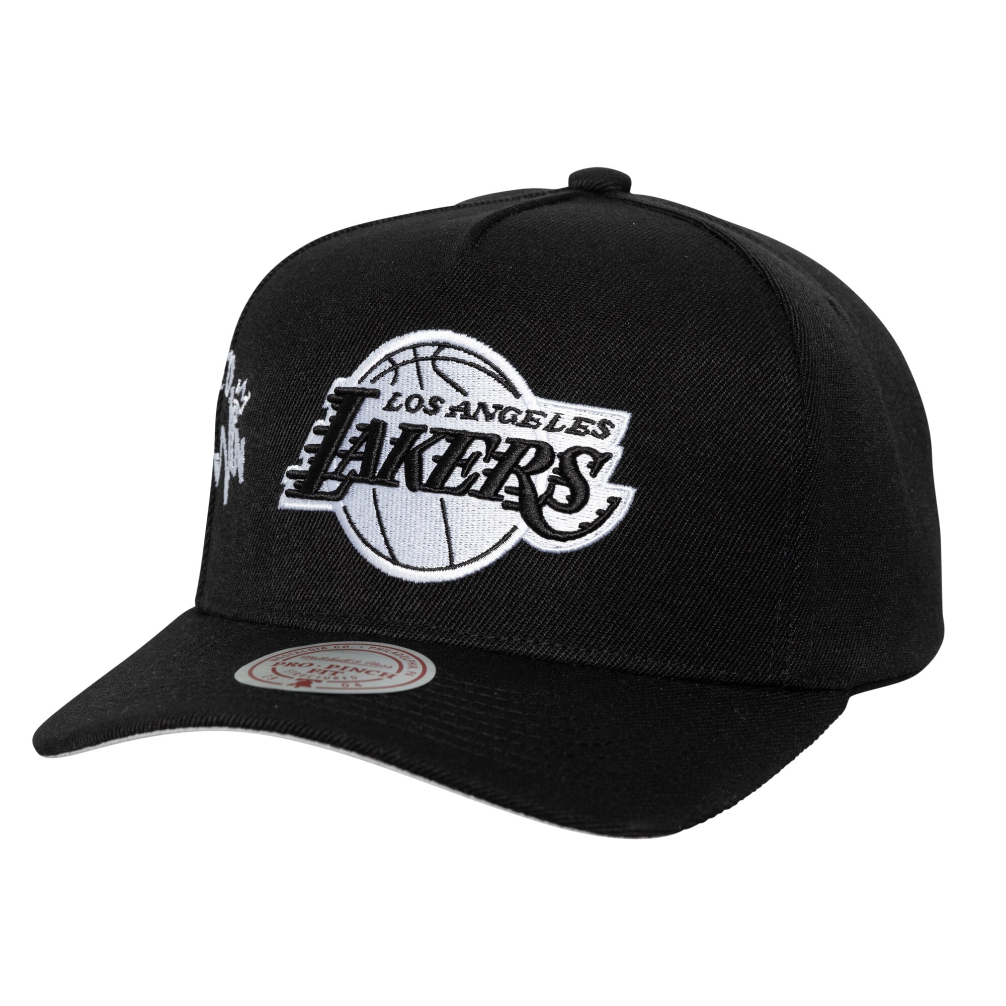 Official Los Angeles Lakers mens los angeles lakers mitchell  ness black 2010 nba finals born to win pro crown adjustable hat | Lakers Shop