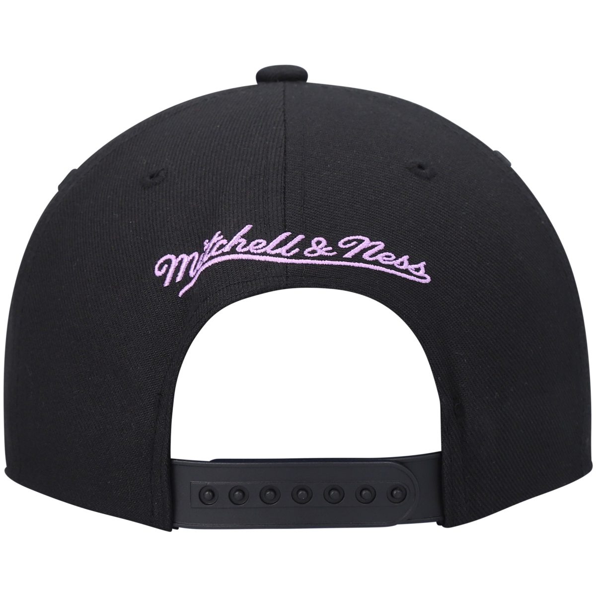 Official Los Angeles Lakers mens los angeles lakers mitchell  ness black hardwood classics front loaded snapback hat | Lakers Shop