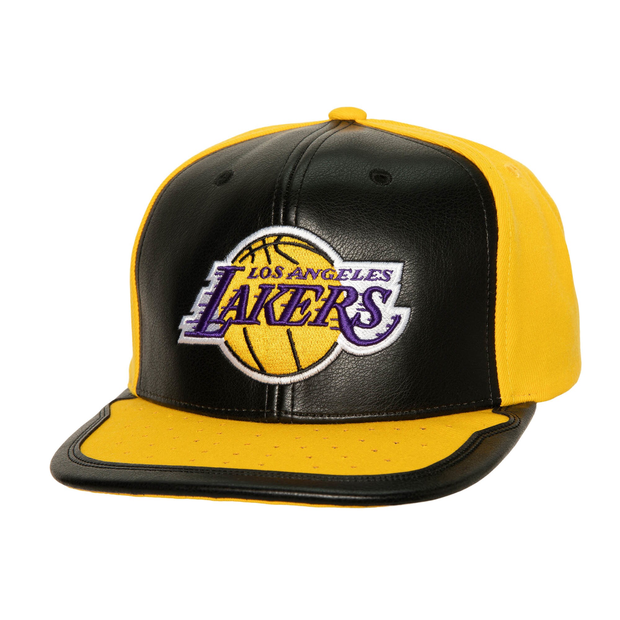 Official Los Angeles Lakers mens los angeles lakers mitchell  ness blackgold day one snapback hat | Lakers Shop