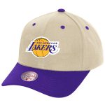 Official Los Angeles Lakers mens los angeles lakers mitchell  ness cream game on two-tone pro crown adjustable hat | Lakers Shop