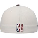 Official Los Angeles Lakers mens los angeles lakers mitchell  ness cream hardwood classics 2010 nba finals patch off white camo fitted hat | Lakers Shop