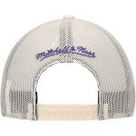 Official Los Angeles Lakers mens los angeles lakers mitchell  ness cream trucker adjustable hat | Lakers Shop