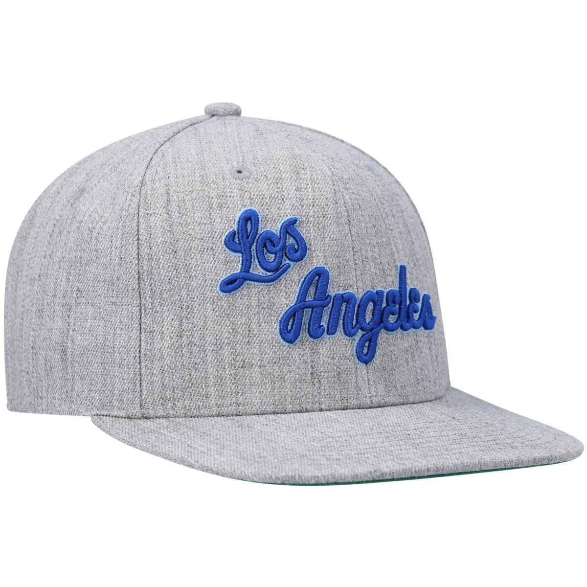 Official Los Angeles Lakers mens los angeles lakers mitchell  ness heathered gray hardwood classics team 2.0 snapback hat | Lakers Shop