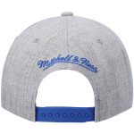 Official Los Angeles Lakers mens los angeles lakers mitchell  ness heathered gray hardwood classics team 2.0 snapback hat | Lakers Shop
