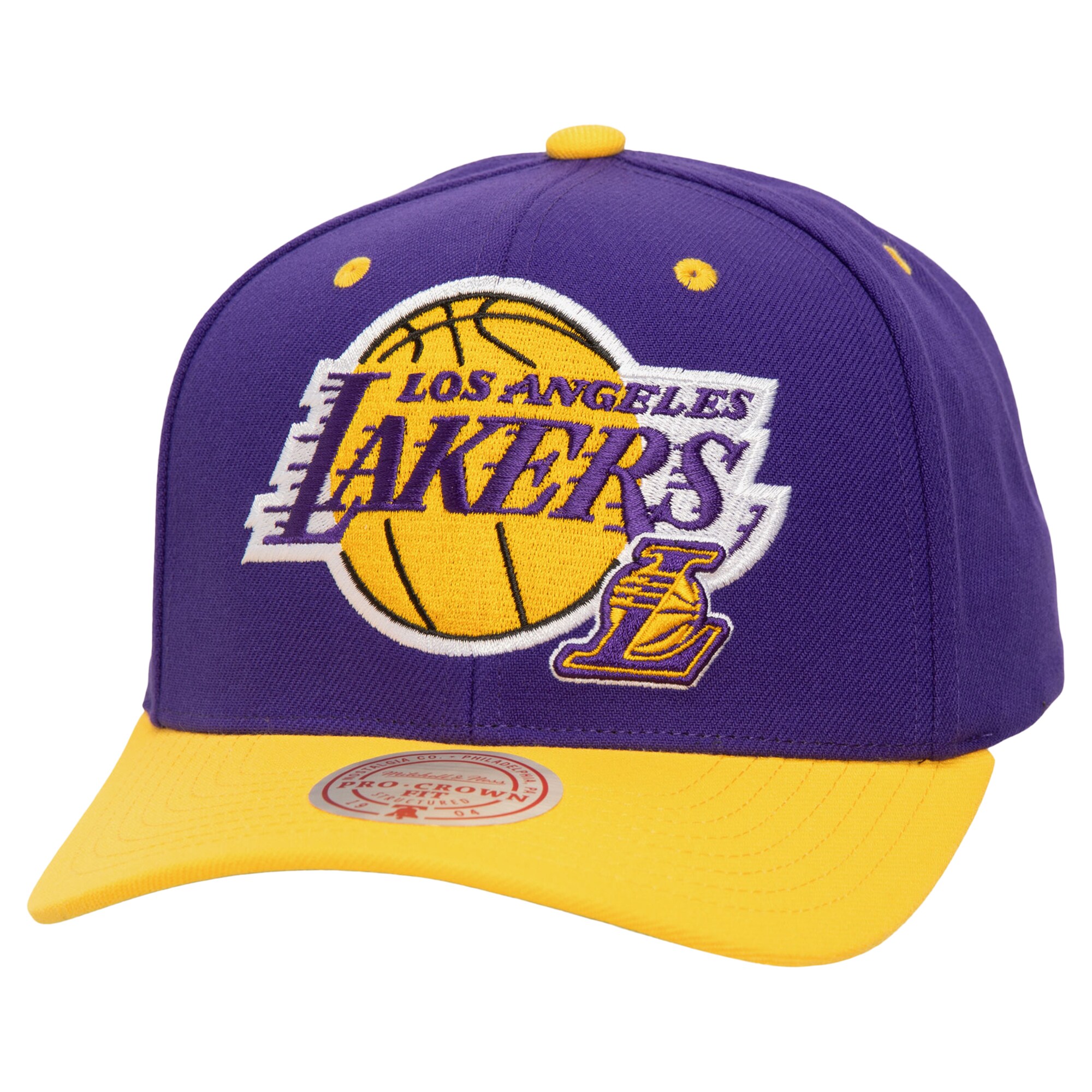 Official Los Angeles Lakers mens los angeles lakers mitchell  ness purple all in 2.0 pro crown snapback hat | Lakers Shop