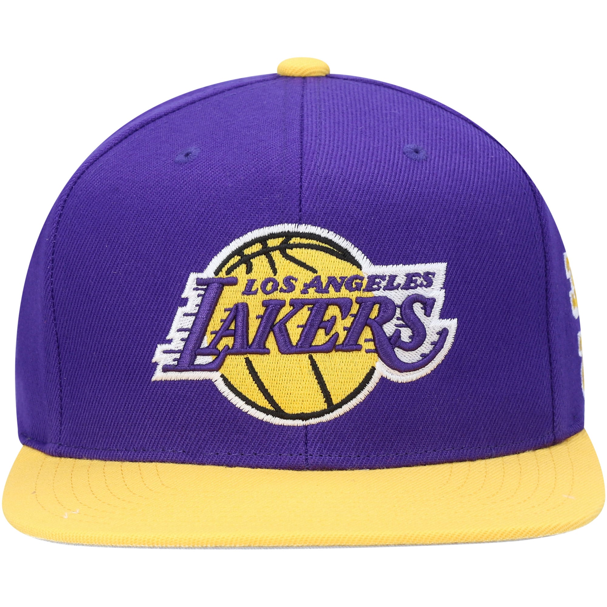 Official Los Angeles Lakers mens los angeles lakers mitchell  ness purple area code snapback hat | Lakers Shop