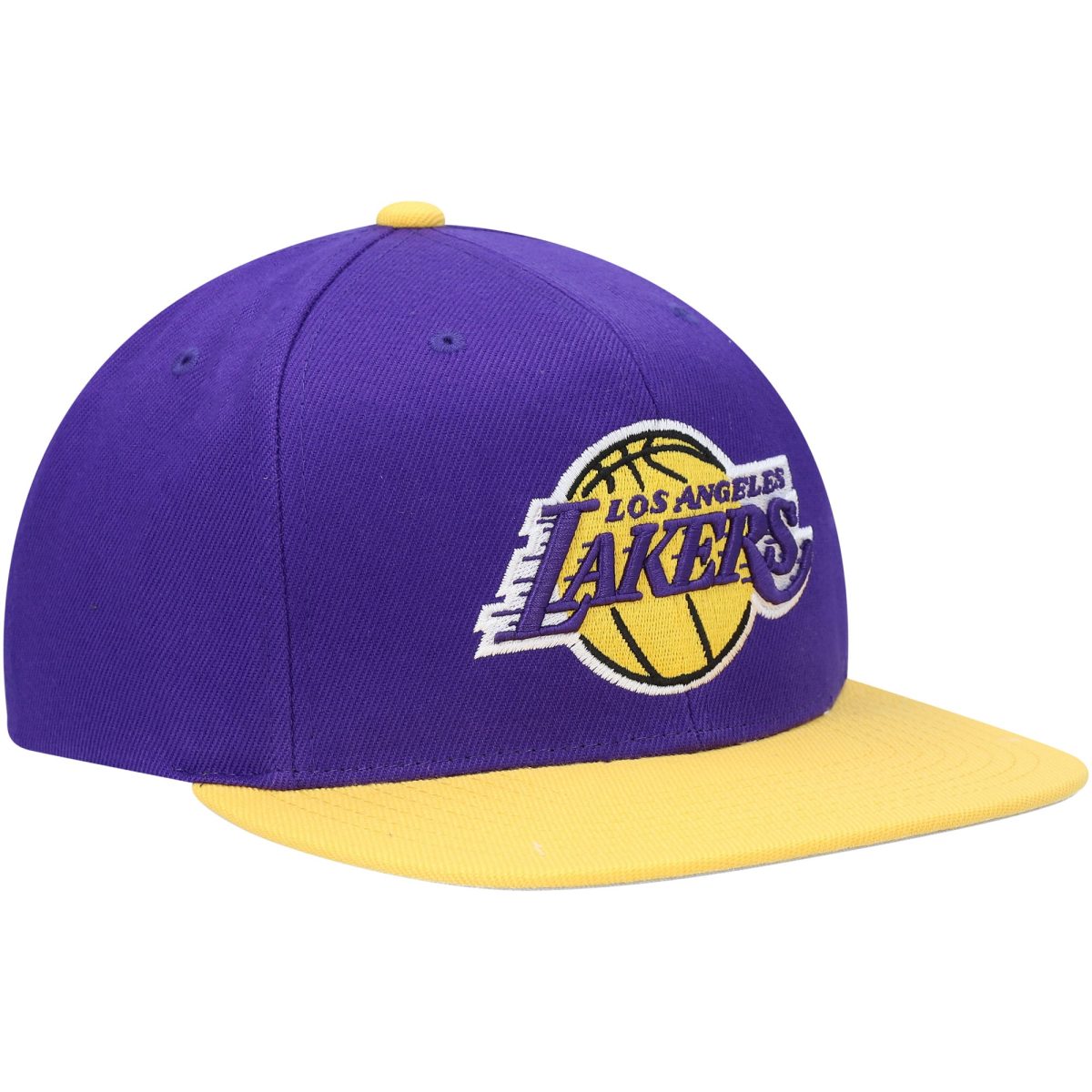 Official Los Angeles Lakers mens los angeles lakers mitchell  ness purple area code snapback hat | Lakers Shop