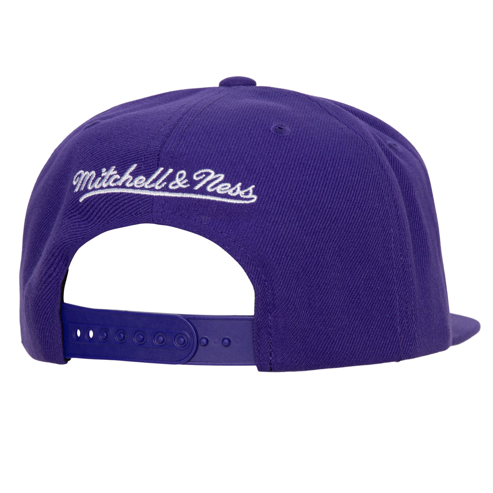 Official Los Angeles Lakers mens los angeles lakers mitchell  ness purple champ stack snapback hat | Lakers Shop