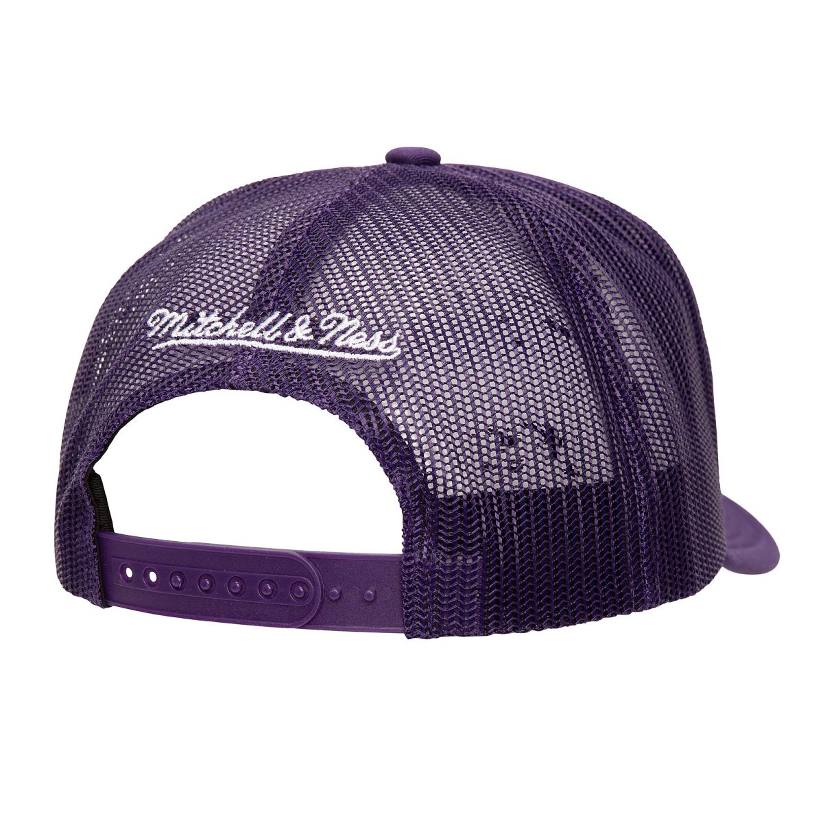 Official Los Angeles Lakers mens los angeles lakers mitchell  ness purple core evergreen otc trucker adjustable hat | Lakers Shop