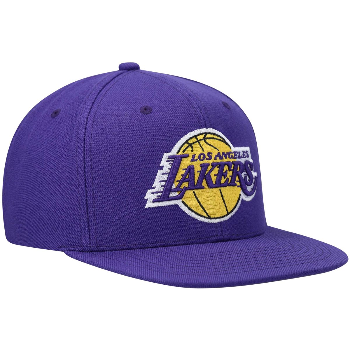 Official Los Angeles Lakers mens los angeles lakers mitchell  ness purple ground 2.0 snapback hat | Lakers Shop