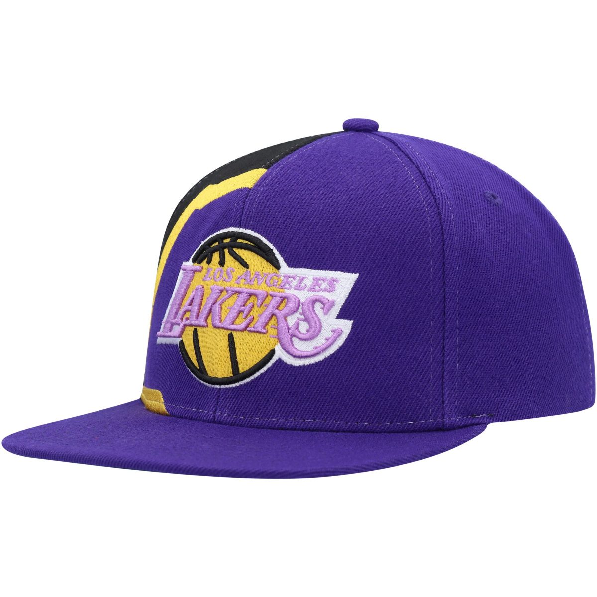 Official Los Angeles Lakers mens los angeles lakers mitchell  ness purple hardwood classics retroline snapback hat | Lakers Shop