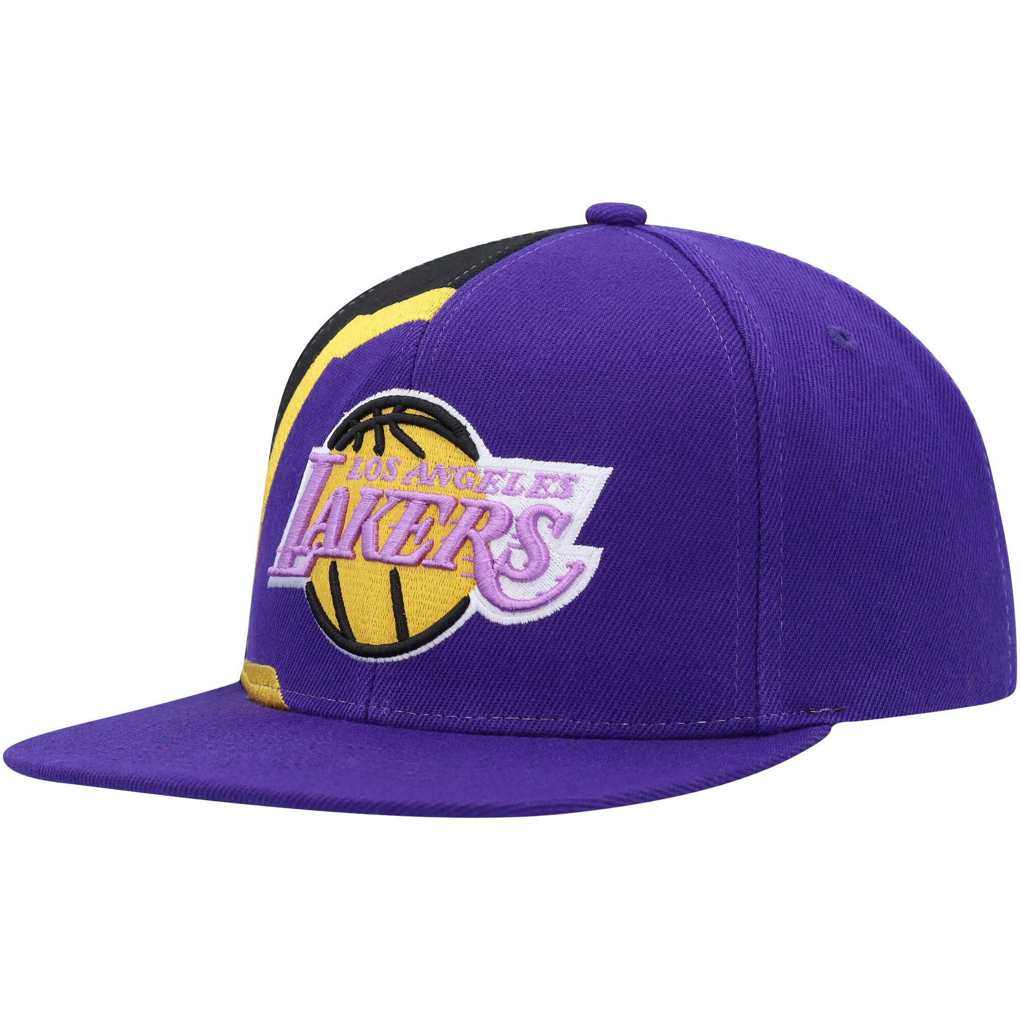 Official Los Angeles Lakers mens los angeles lakers mitchell  ness purple hardwood classics retroline snapback hat | Lakers Shop