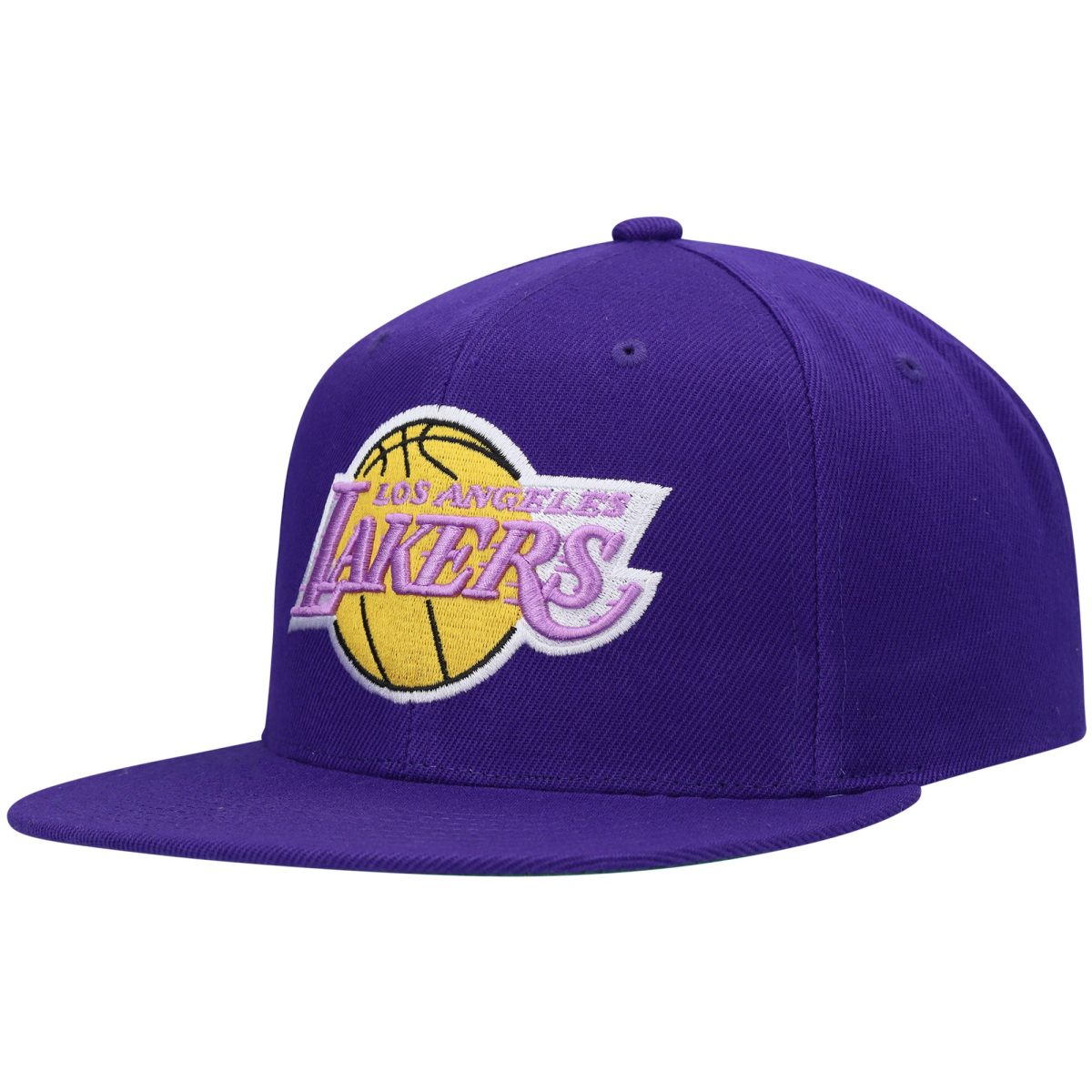 Official Los Angeles Lakers mens los angeles lakers mitchell  ness purple hardwood classics snapback hat | Lakers Shop
