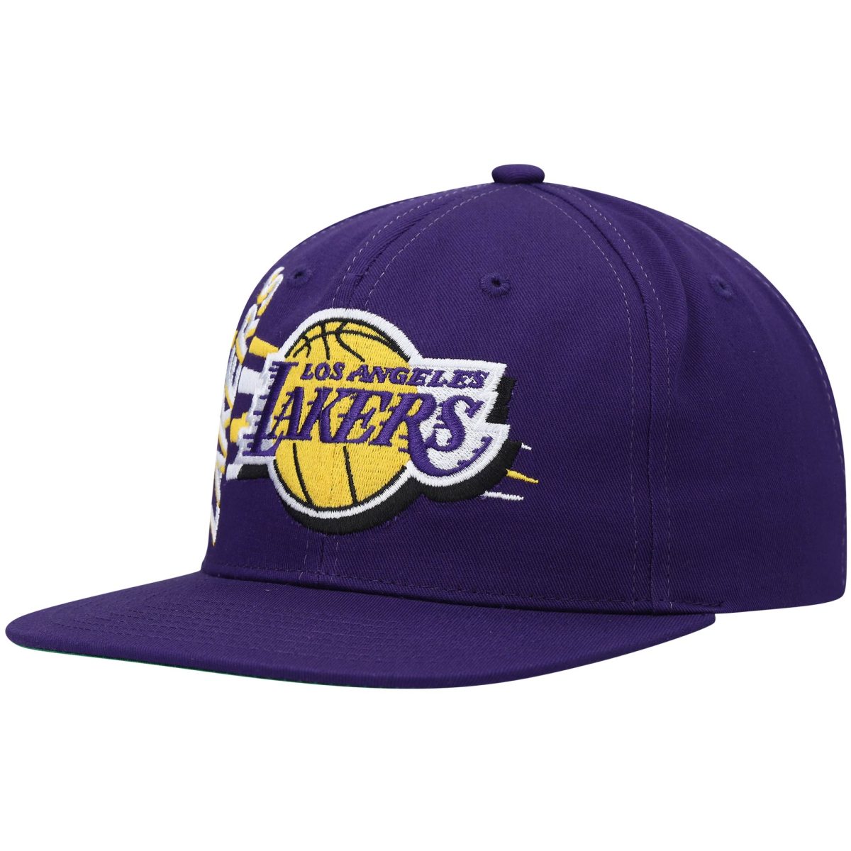 Official Los Angeles Lakers mens los angeles lakers mitchell  ness purple retro bolt deadstock snapback hat | Lakers Shop