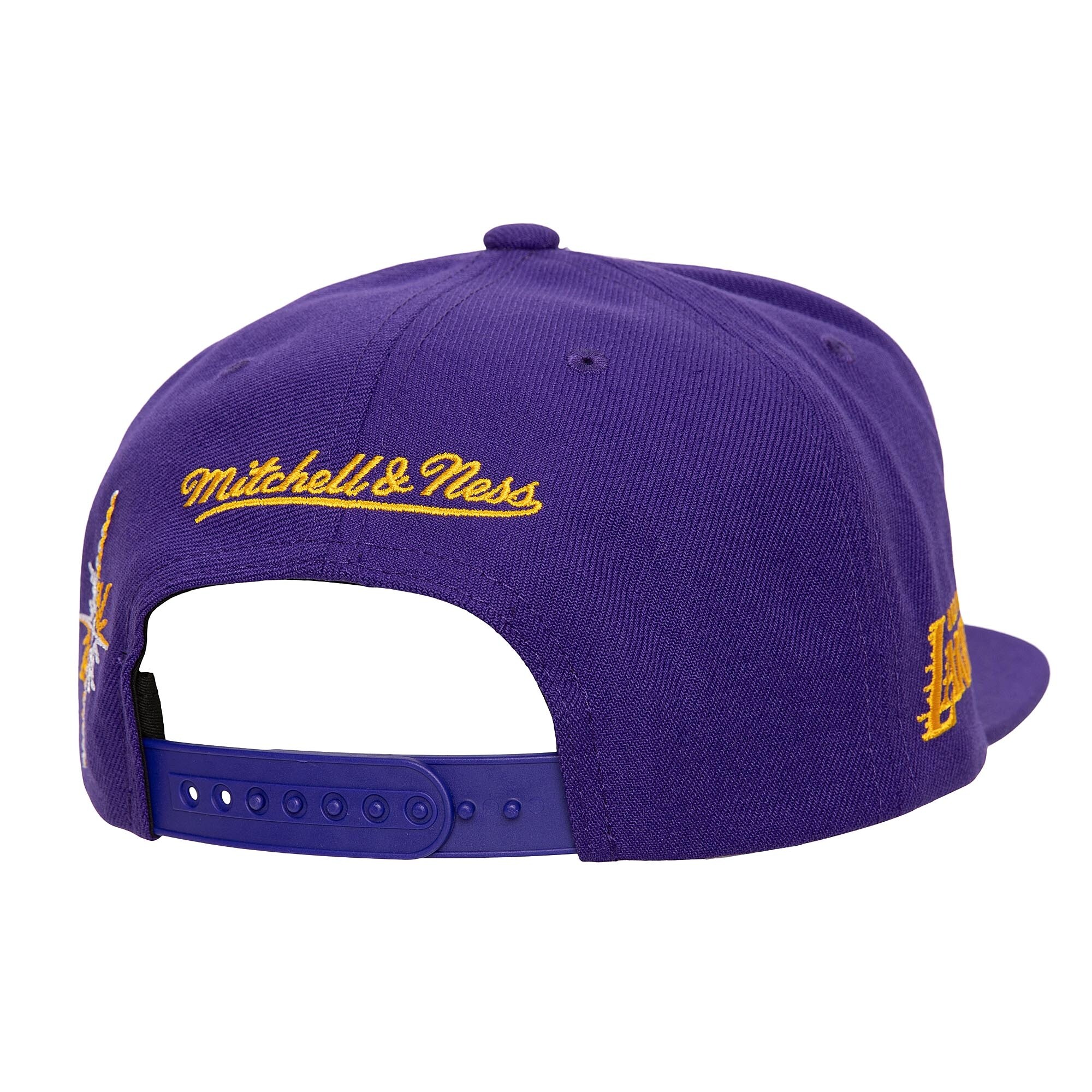 Official Los Angeles Lakers mens los angeles lakers mitchell  ness purple starlight snapback hat | Lakers Shop