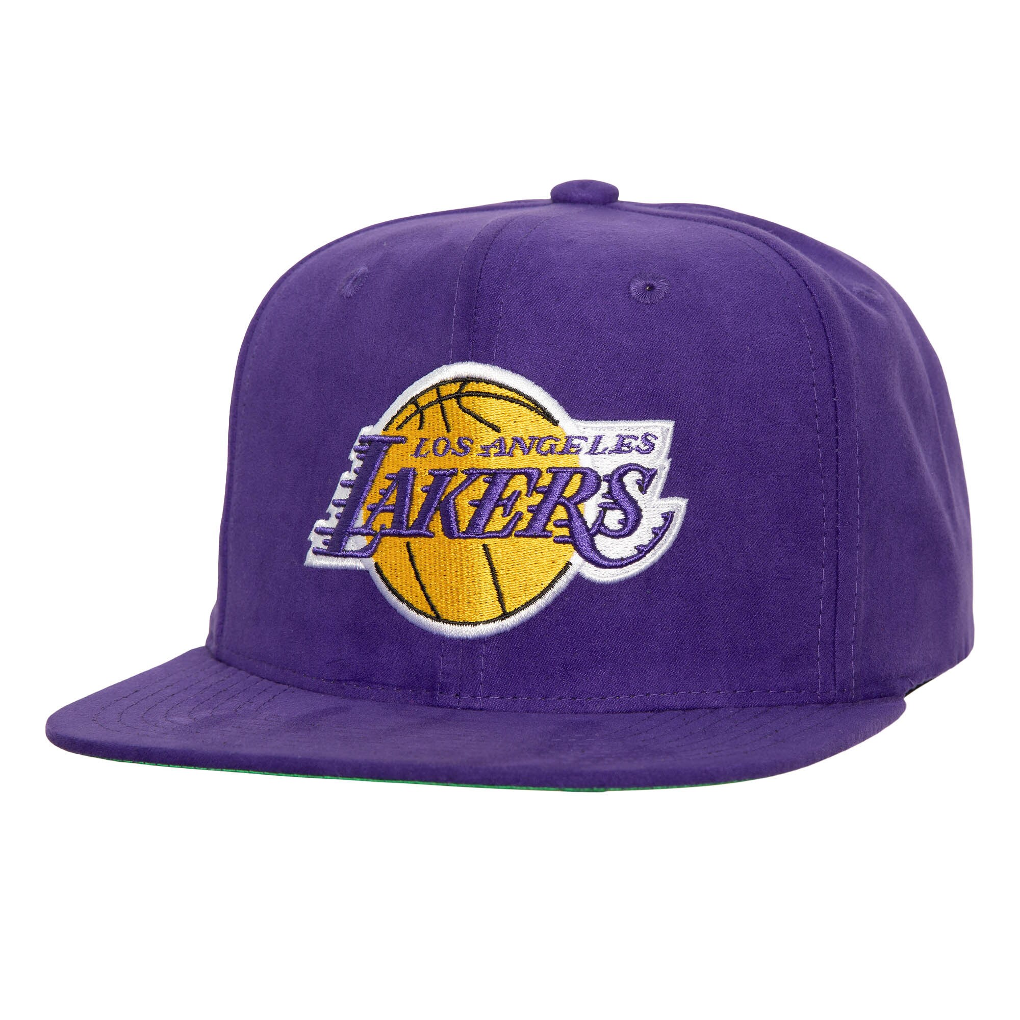 Official Los Angeles Lakers mens los angeles lakers mitchell  ness purple sweet suede snapback hat | Lakers Shop