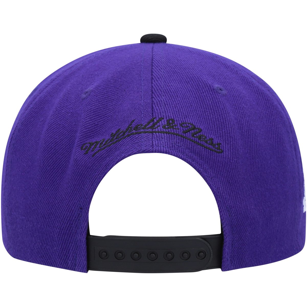 Official Los Angeles Lakers mens los angeles lakers mitchell  ness purpleblack side core 2.0 snapback hat | Lakers Shop
