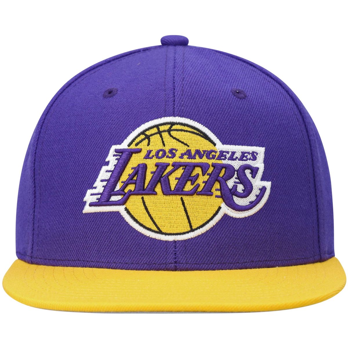 Official Los Angeles Lakers mens los angeles lakers mitchell  ness purplegold team two-tone 2.0 snapback hat | Lakers Shop