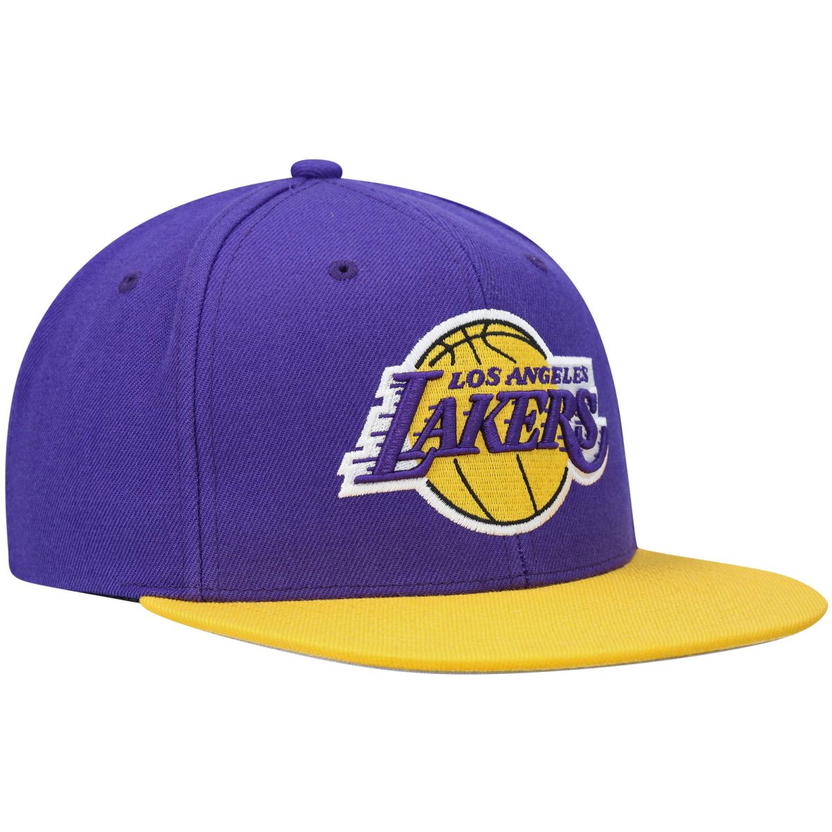 Official Los Angeles Lakers mens los angeles lakers mitchell  ness purplegold team two-tone 2.0 snapback hat | Lakers Shop
