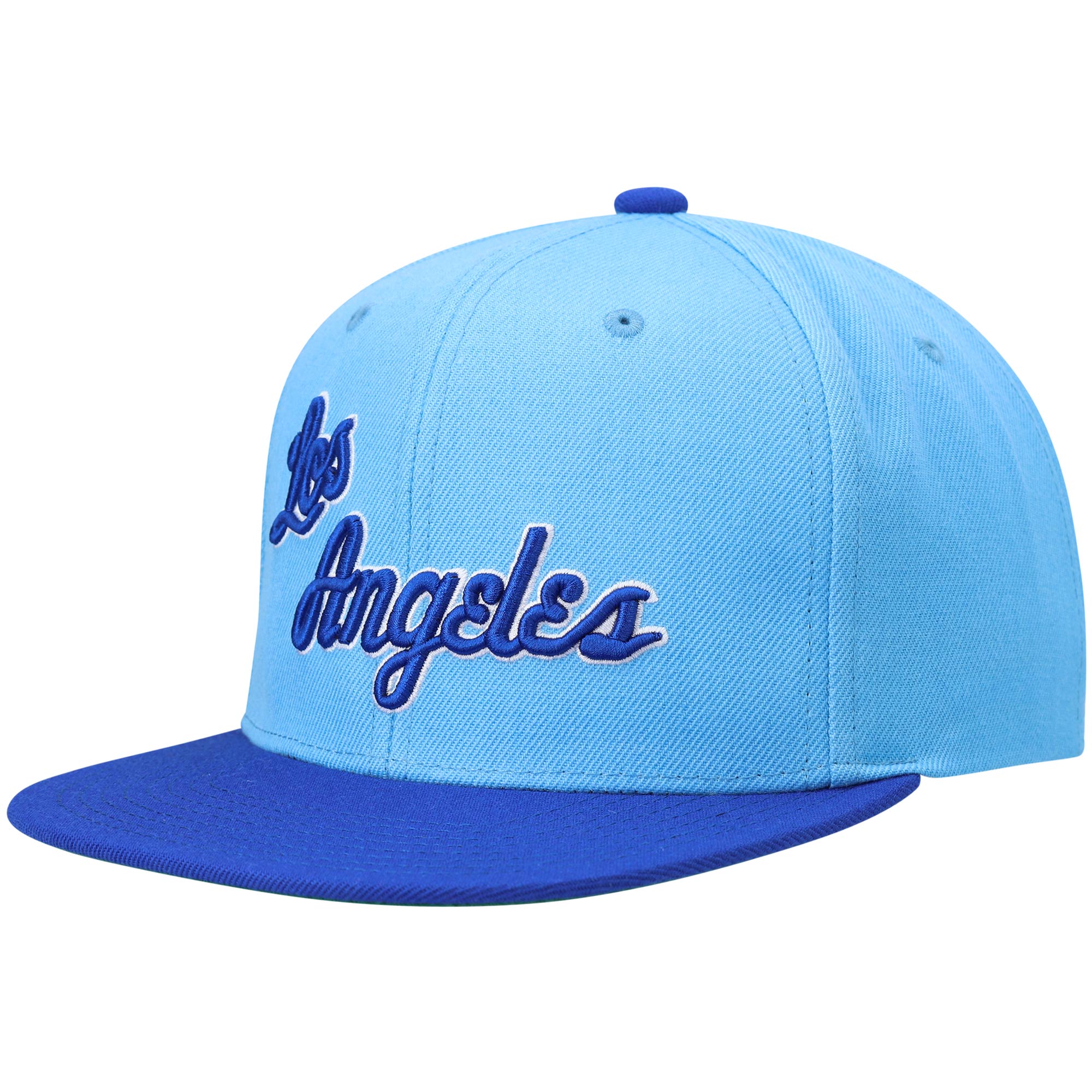 Official Los Angeles Lakers mens los angeles lakers mitchell  ness royalpowder blue hardwood classics team two-tone 2.0 snapback hat | Lakers Shop