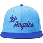 Official Los Angeles Lakers mens los angeles lakers mitchell  ness royalpowder blue hardwood classics team two-tone 2.0 snapback hat | Lakers Shop