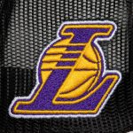 Official Los Angeles Lakers mens los angeles lakers mitchell  ness white hardwood classics blocker foam front trucker snapback hat | Lakers Shop