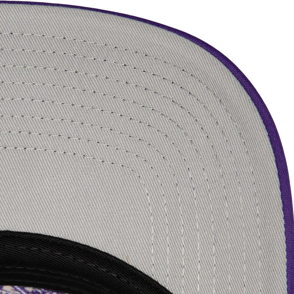 Official Los Angeles Lakers mens los angeles lakers mitchell  ness white hardwood classics blocker foam front trucker snapback hat | Lakers Shop