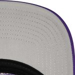 Official Los Angeles Lakers mens los angeles lakers mitchell  ness white hardwood classics blocker foam front trucker snapback hat | Lakers Shop