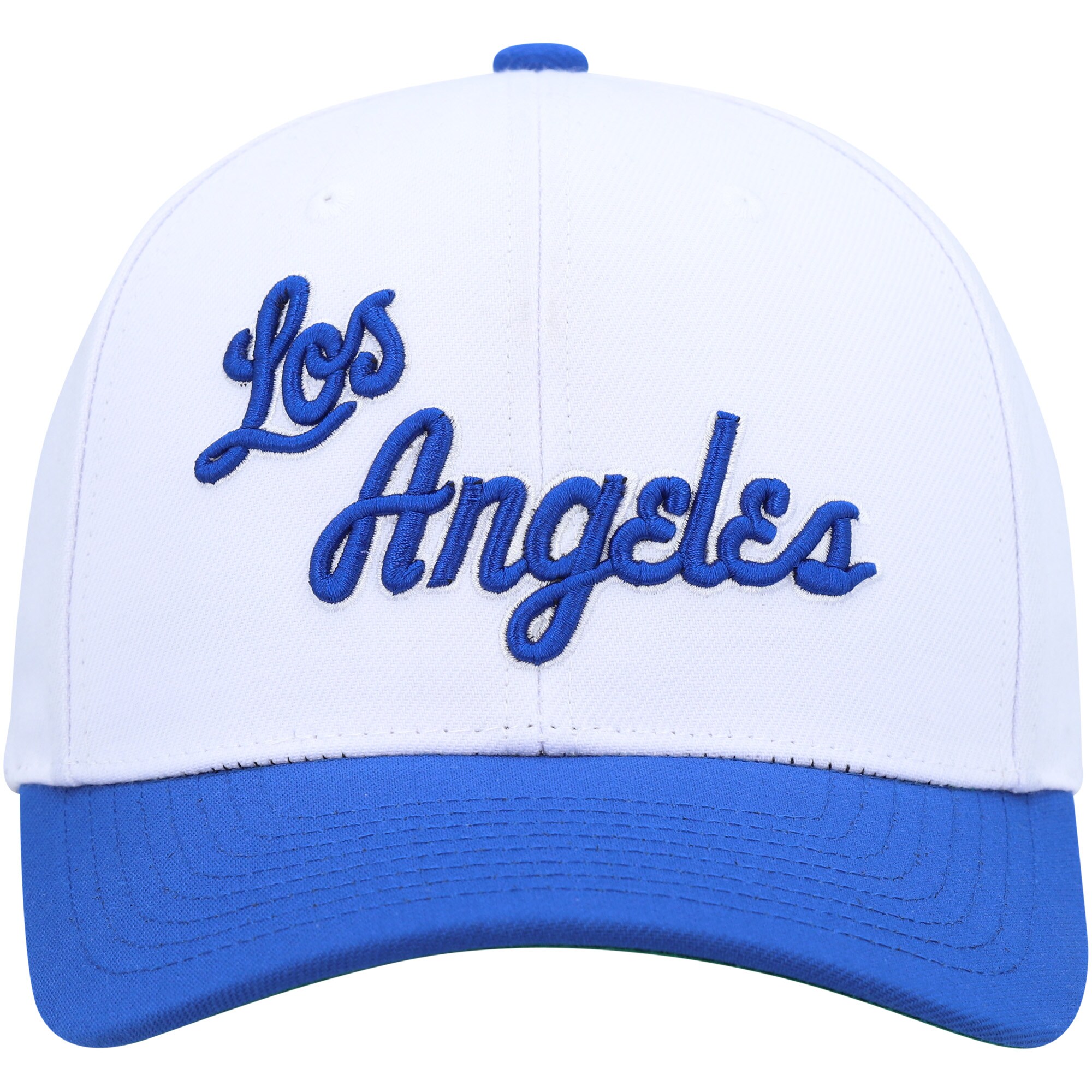 Official Los Angeles Lakers mens los angeles lakers mitchell  ness whitepowder blue hardwood classics core 2-tone 2.0 pro snapback hat | Lakers Shop
