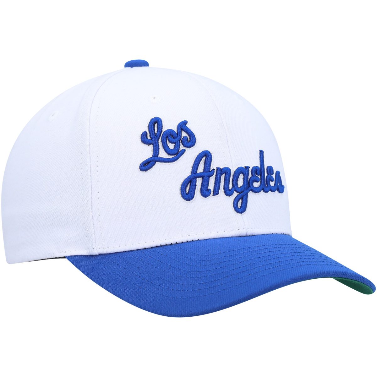 Official Los Angeles Lakers mens los angeles lakers mitchell  ness whitepowder blue hardwood classics core 2-tone 2.0 pro snapback hat | Lakers Shop
