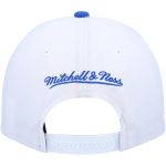 Official Los Angeles Lakers mens los angeles lakers mitchell  ness whitepowder blue hardwood classics core 2-tone 2.0 pro snapback hat | Lakers Shop