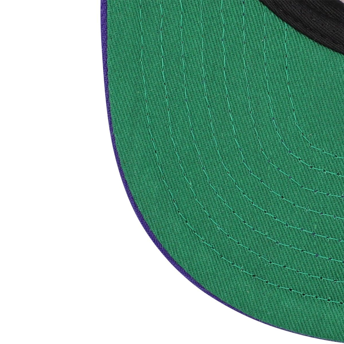 Official Los Angeles Lakers mens los angeles lakers mitchell  ness whitepurple waverunner snapback hat | Lakers Shop