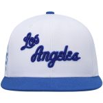 Official Los Angeles Lakers mens los angeles lakers mitchell  ness whiteroyal hardwood classics snapback hat | Lakers Shop