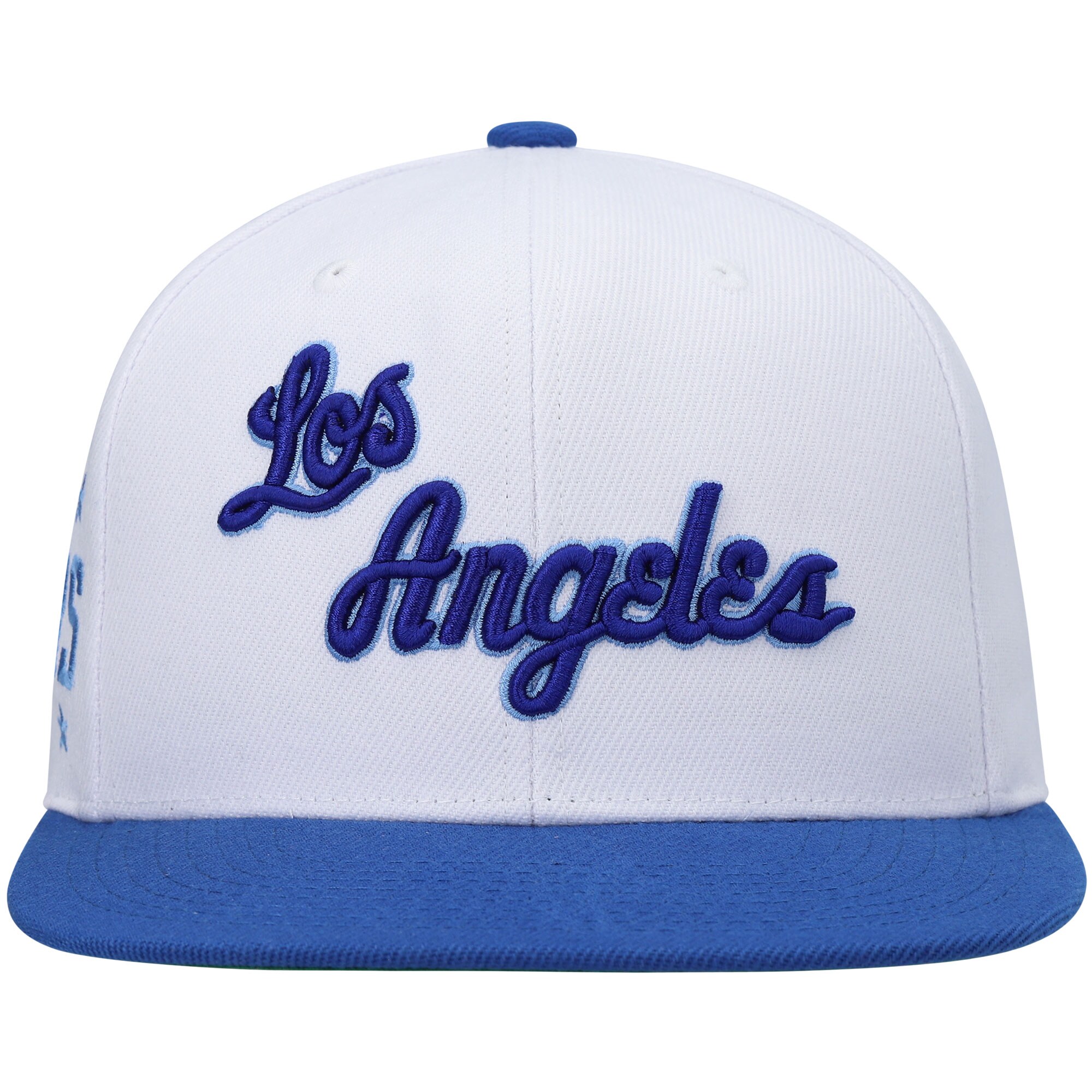 Official Los Angeles Lakers mens los angeles lakers mitchell  ness whiteroyal hardwood classics snapback hat | Lakers Shop