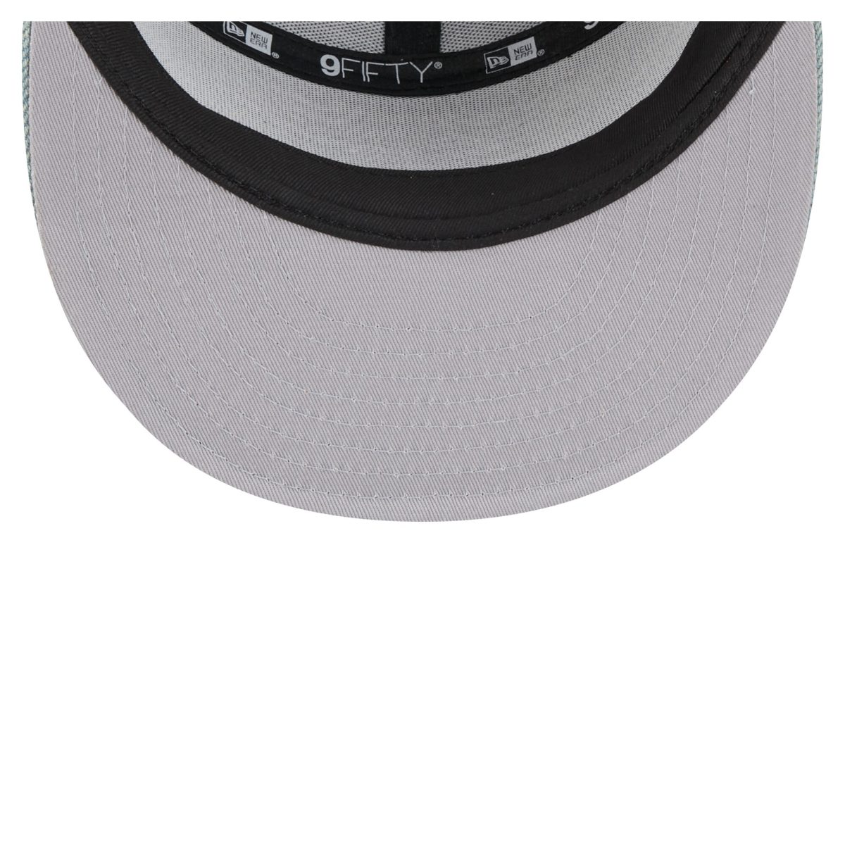 Official Los Angeles Lakers mens los angeles lakers new era adventure denim split panel 9fifty snapback trucker hat | Lakers Shop