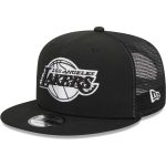 Official Los Angeles Lakers mens los angeles lakers new era black 9fifty snapback trucker hat | Lakers Shop