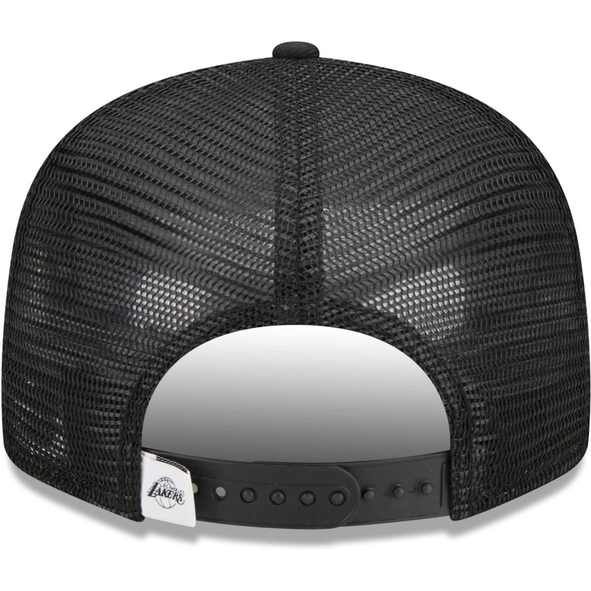 Official Los Angeles Lakers mens los angeles lakers new era black 9fifty snapback trucker hat | Lakers Shop