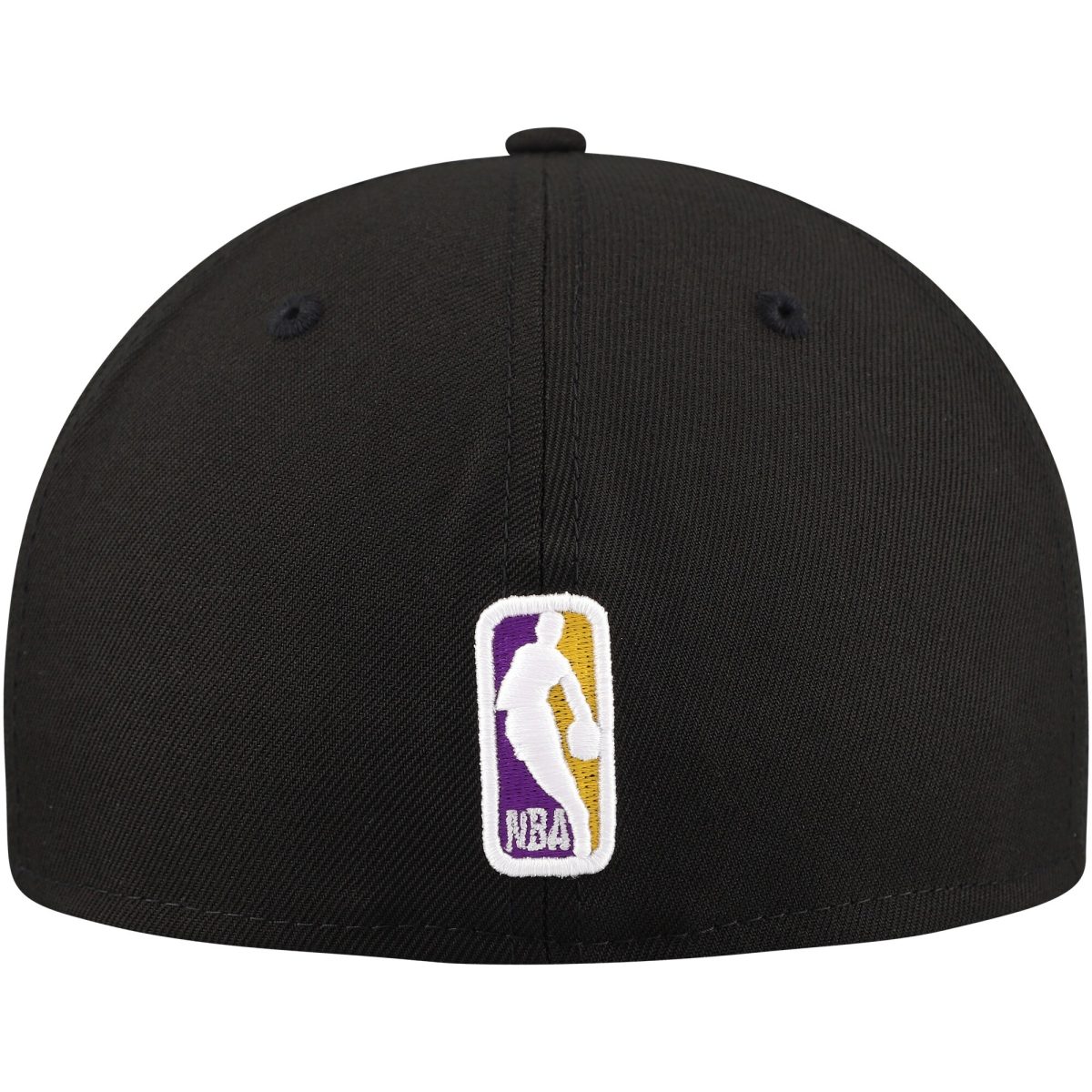 Official Los Angeles Lakers mens los angeles lakers new era black blackout shadow logo 59fifty fitted hat | Lakers Shop