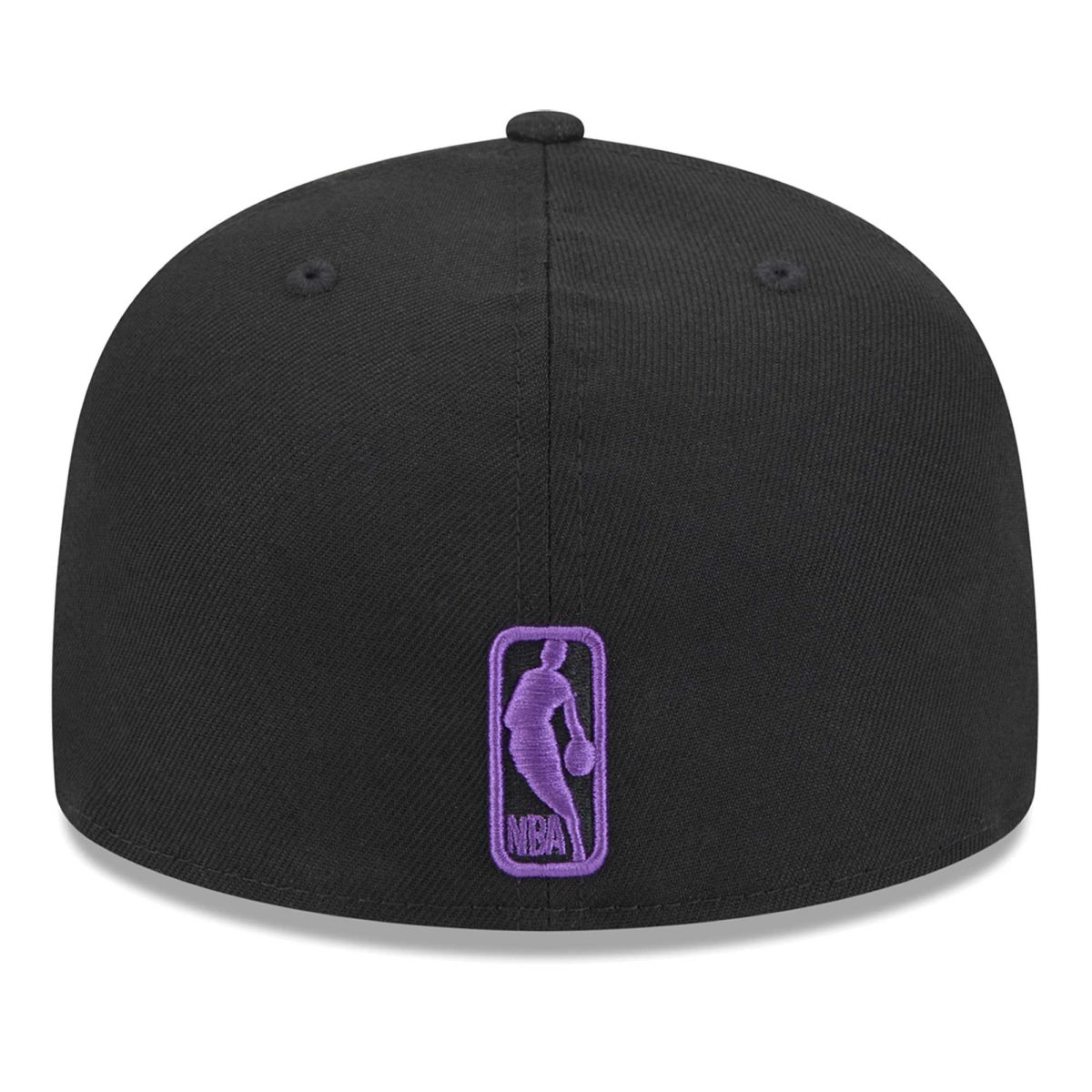 Official Los Angeles Lakers mens los angeles lakers new era black coral reef visor 59fifty fitted hat | Lakers Shop