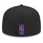 Official Los Angeles Lakers mens los angeles lakers new era black coral reef visor 59fifty fitted hat | Lakers Shop