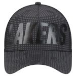 Official Los Angeles Lakers mens los angeles lakers new era black midnight ink tonal a-frame trucker 9forty adjustable hat | Lakers Shop