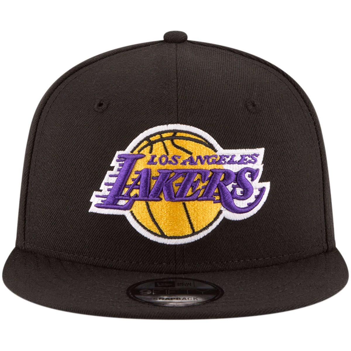 Official Los Angeles Lakers mens los angeles lakers new era black official team color 9fifty snapback hat | Lakers Shop
