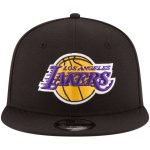 Official Los Angeles Lakers mens los angeles lakers new era black official team color 9fifty snapback hat | Lakers Shop
