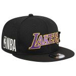 Official Los Angeles Lakers mens los angeles lakers new era black post-up pin mesh 9fifty snapback hat | Lakers Shop