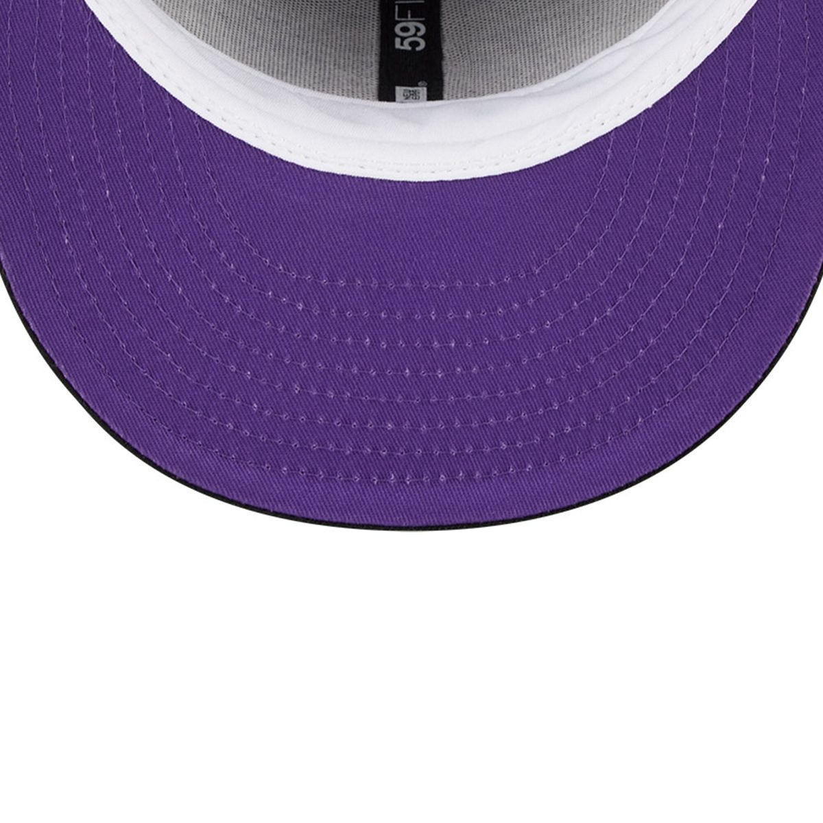 Official Los Angeles Lakers mens los angeles lakers new era black taping 59fifty fitted hat | Lakers Shop