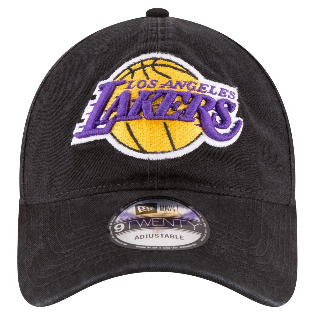 Official Los Angeles Lakers mens los angeles lakers new era black team 2.0 9twenty adjustable hat | Lakers Shop