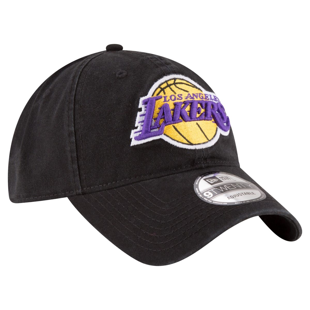 Official Los Angeles Lakers mens los angeles lakers new era black team 2.0 9twenty adjustable hat | Lakers Shop