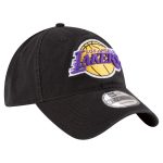 Official Los Angeles Lakers mens los angeles lakers new era black team 2.0 9twenty adjustable hat | Lakers Shop