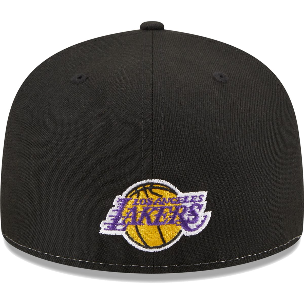 Official Los Angeles Lakers mens los angeles lakers new era blackgold pop front 59fifty fitted hat | Lakers Shop